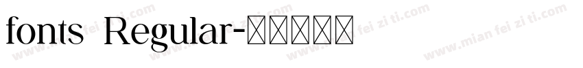 fonts Regular字体转换